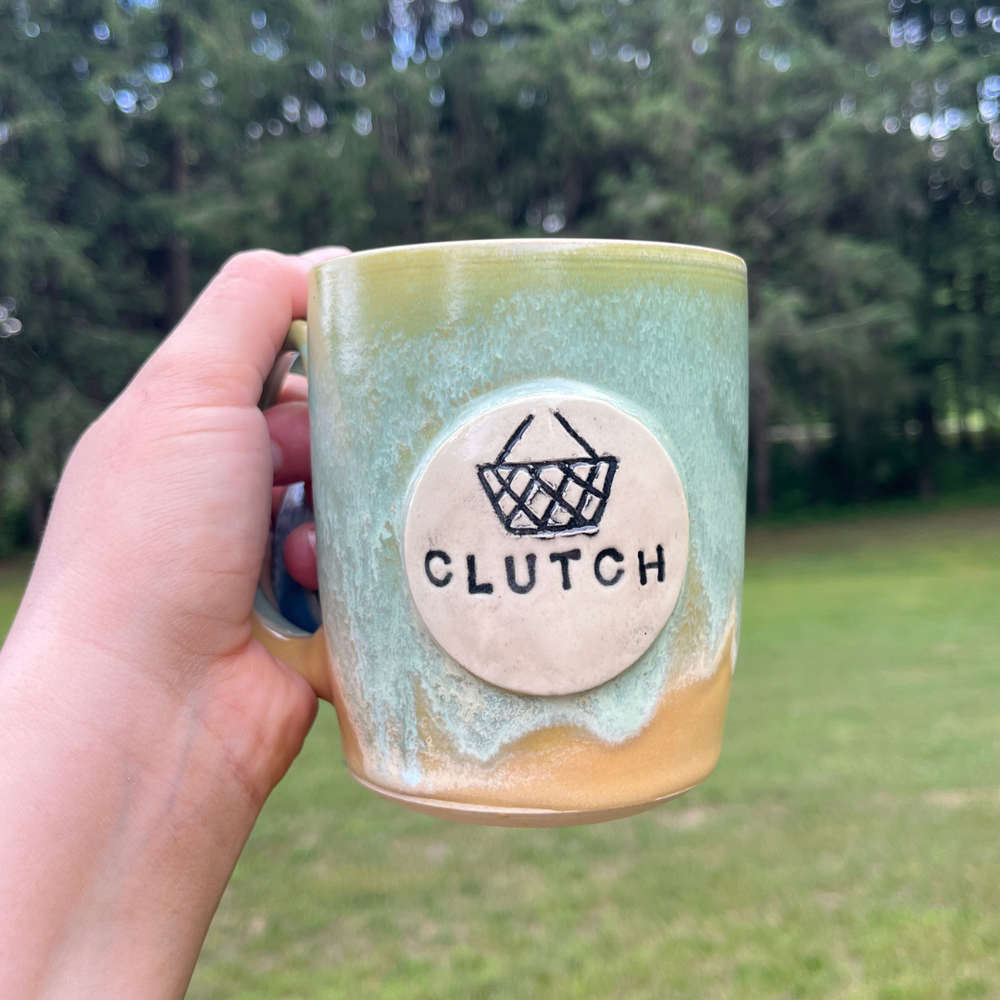 Ceramic mug handcrafted by local maker, Daphne Allen Ceramics
