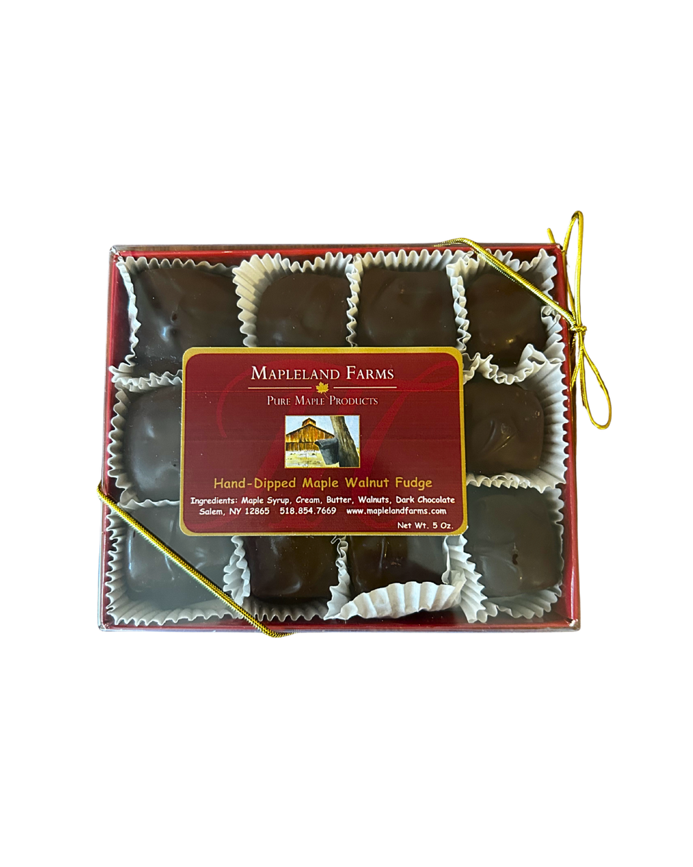 Handmade maple walnut fudge from local maker in CLUTCH Market gift basket Greenwich NY