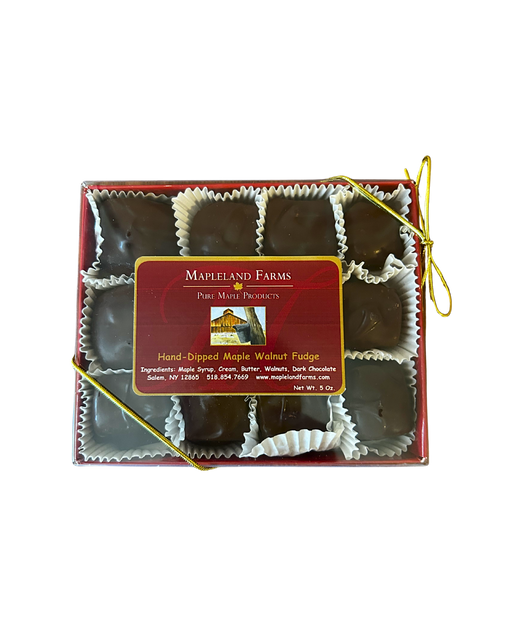 Handmade maple walnut fudge from local maker in CLUTCH Market gift basket Greenwich NY